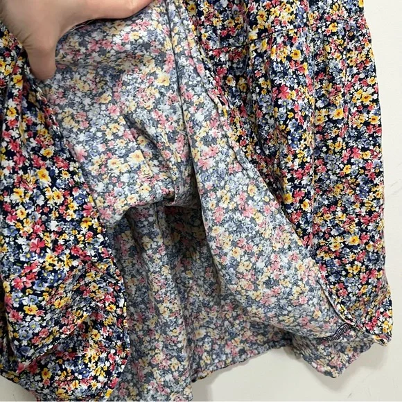 Old Navy Tiered Ditsy Floral Maxi Midi Skirt Sz M Tall Prairiecore Cottagecore - Picture 10 of 13